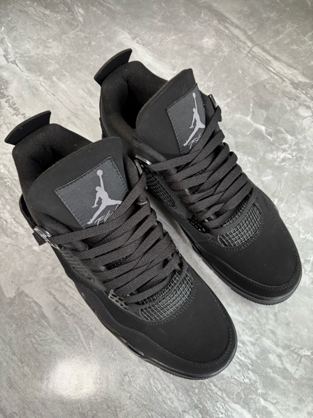 Air Jordan 4 Retro ‘Black Cat’ (2020) -Men's Classic Basketball Sneakers Shoes - Picture 2 of 6